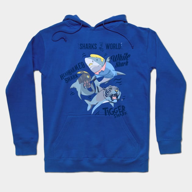 sharks Hoodie by artbdog